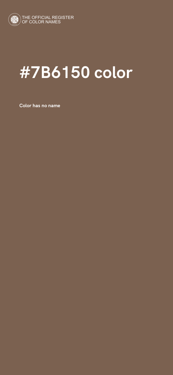 #7B6150 color image