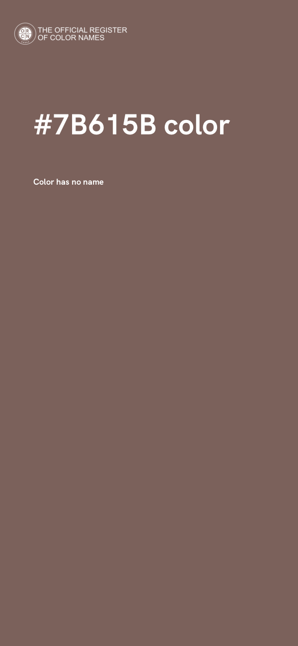 #7B615B color image