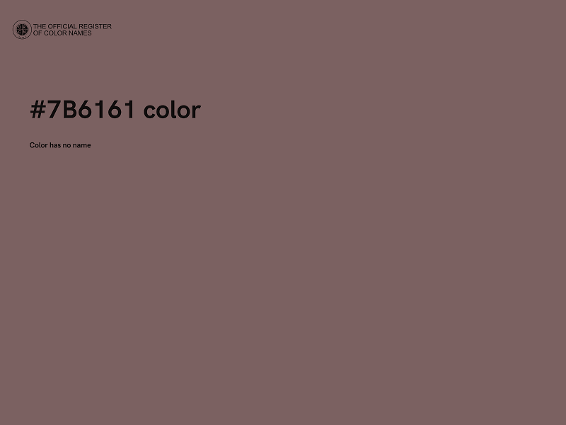 #7B6161 color image