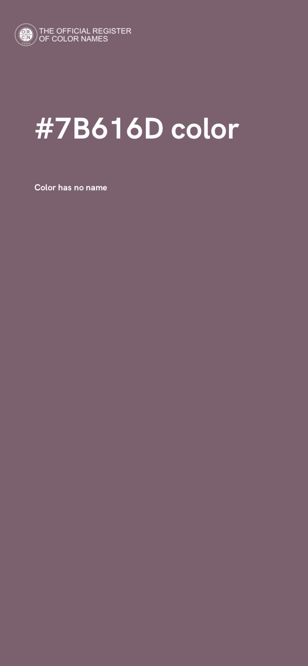 #7B616D color image