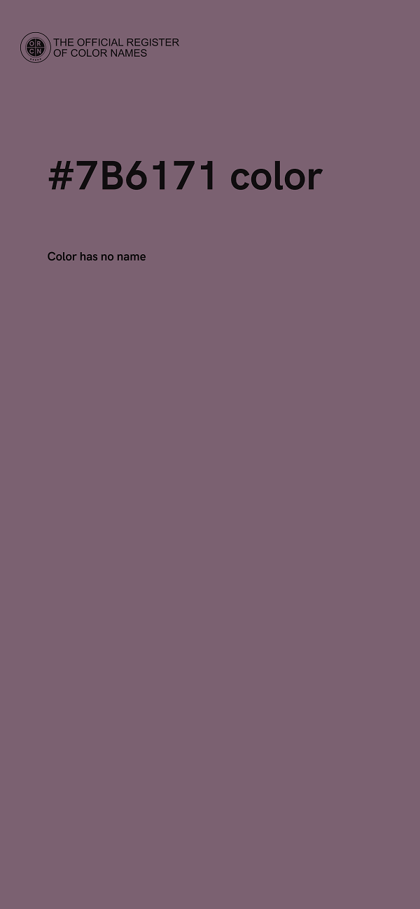 #7B6171 color image
