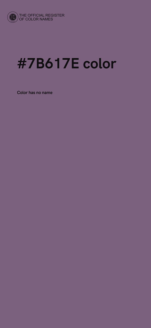 #7B617E color image
