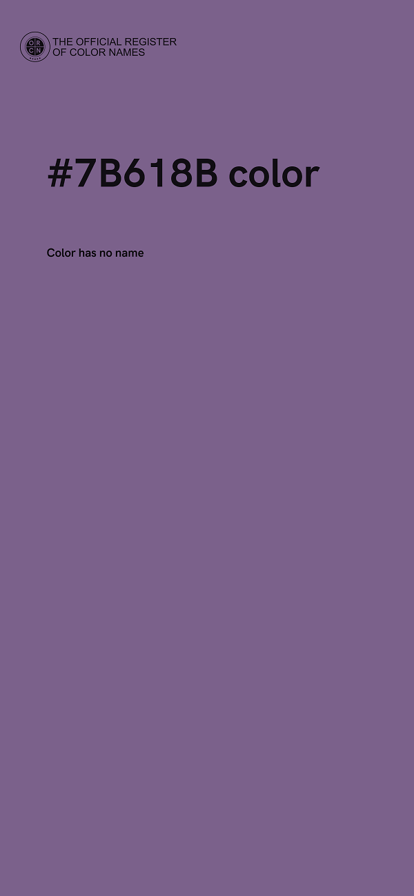 #7B618B color image