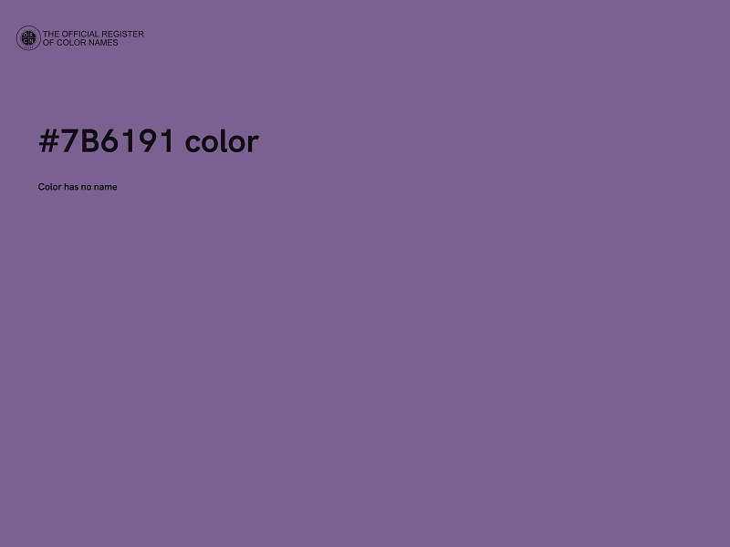 #7B6191 color image