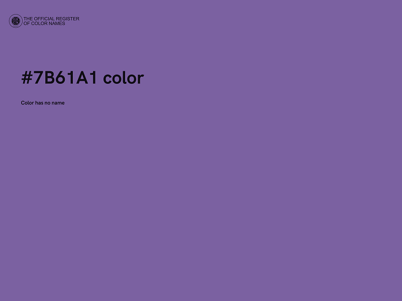 #7B61A1 color image