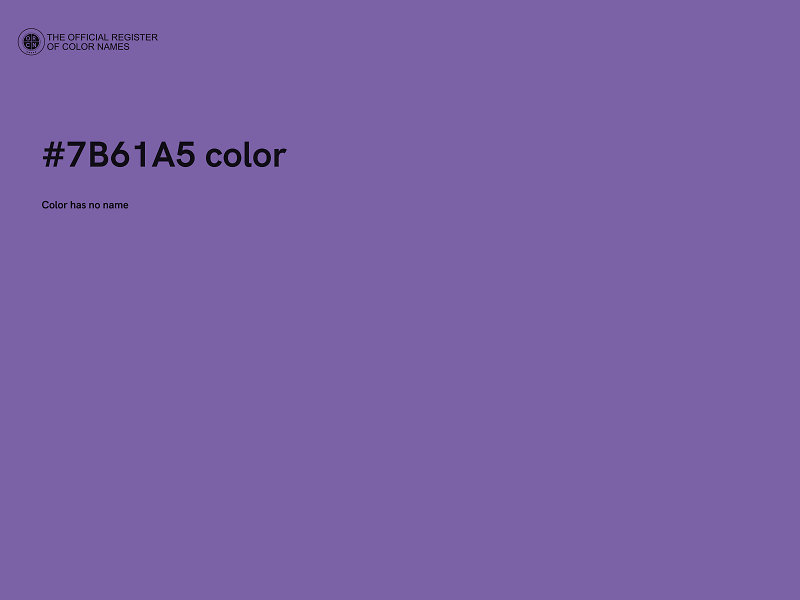 #7B61A5 color image