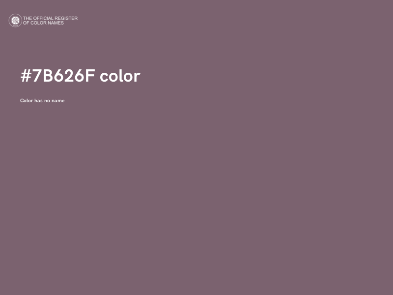 #7B626F color image