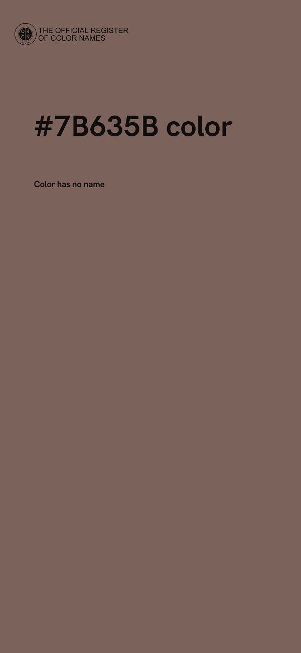 #7B635B color image