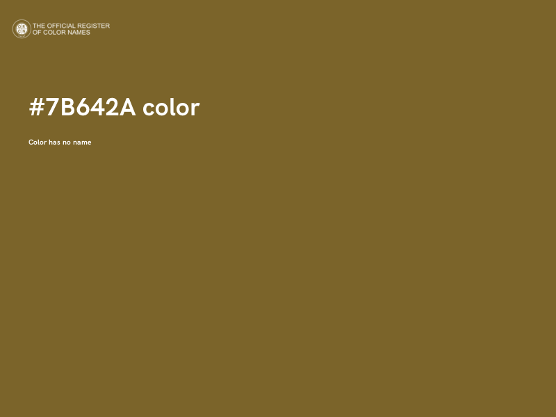 #7B642A color image