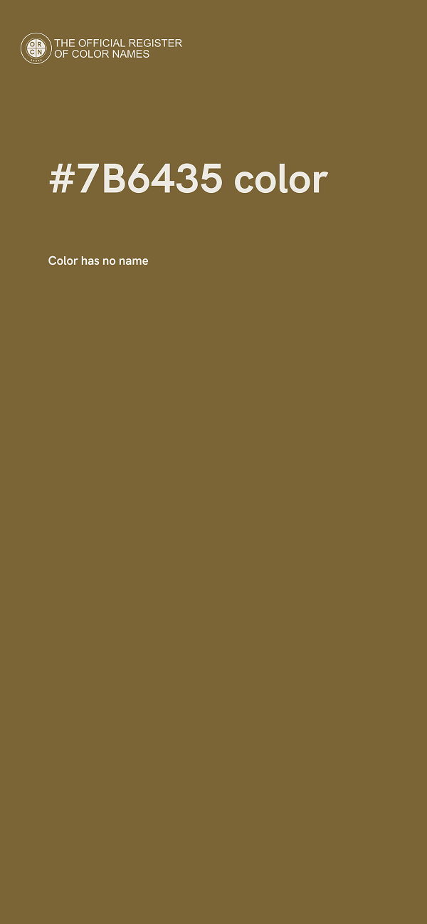 #7B6435 color image