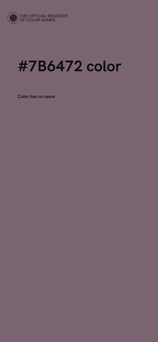 #7B6472 color image