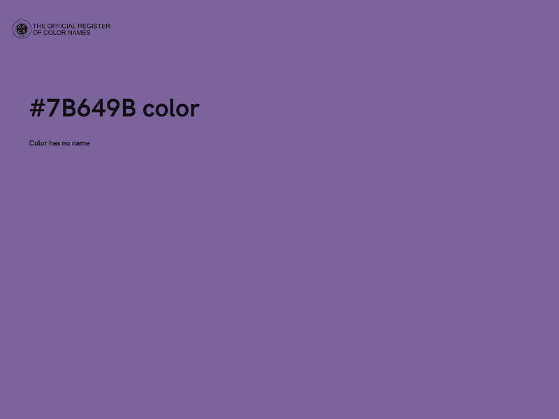 #7B649B color image