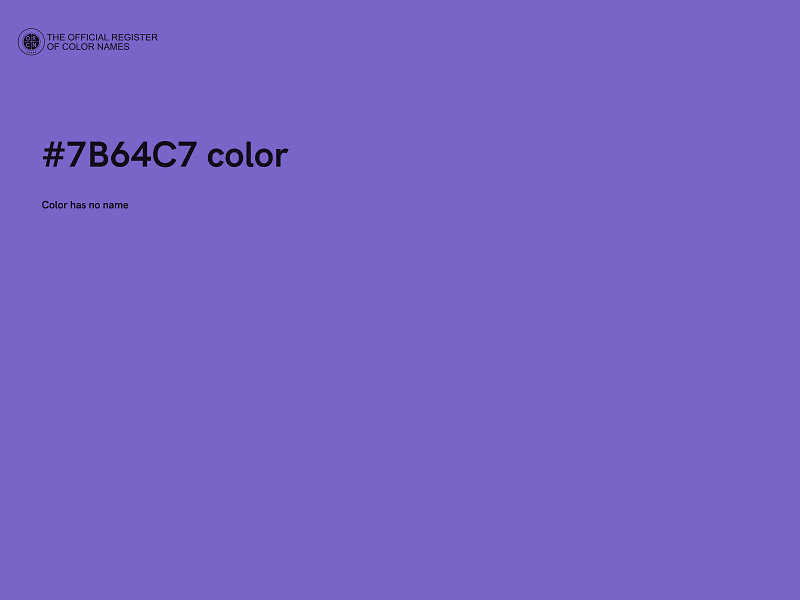 #7B64C7 color image