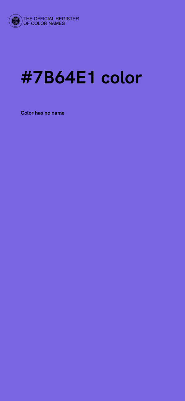 #7B64E1 color image