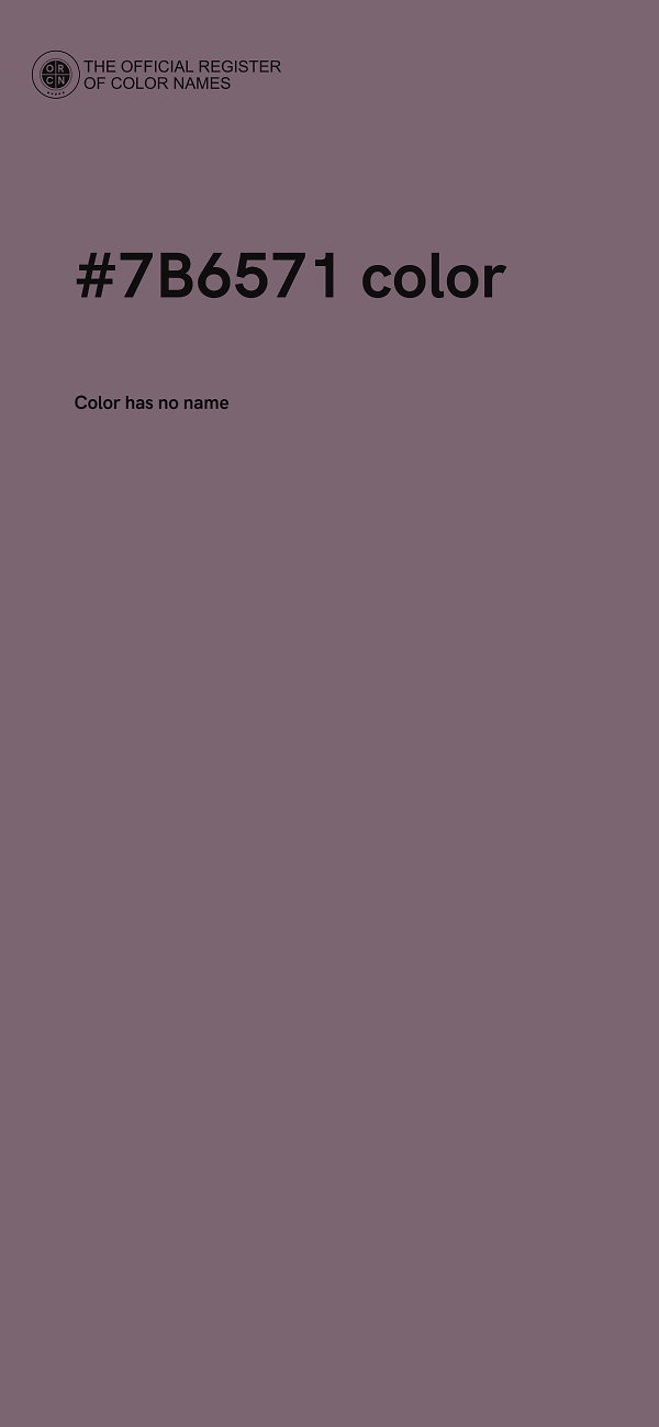 #7B6571 color image