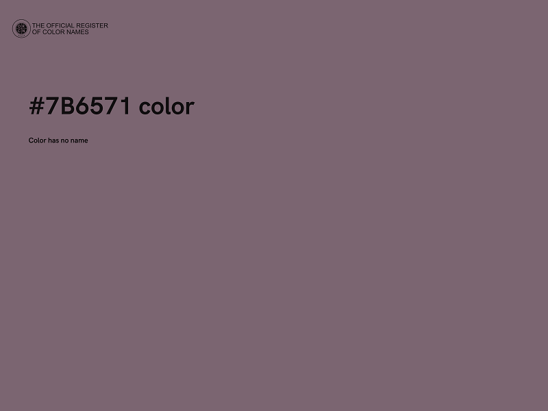 #7B6571 color image