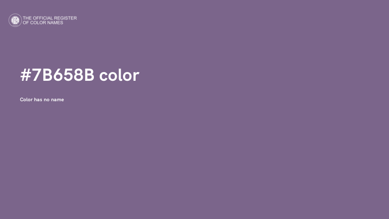 #7B658B color image
