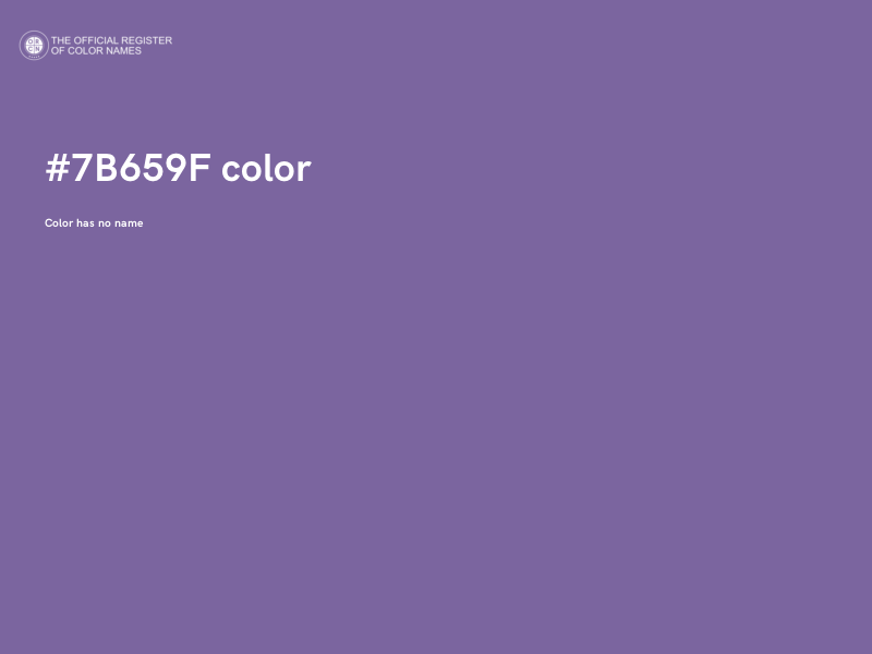 #7B659F color image