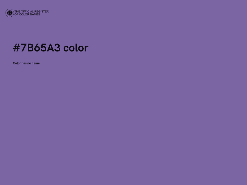 #7B65A3 color image