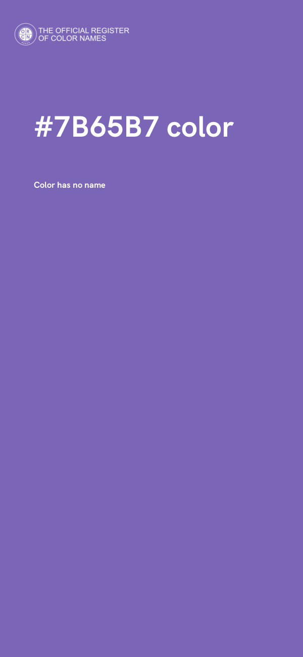 #7B65B7 color image