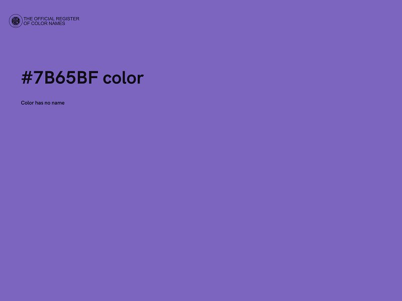 #7B65BF color image