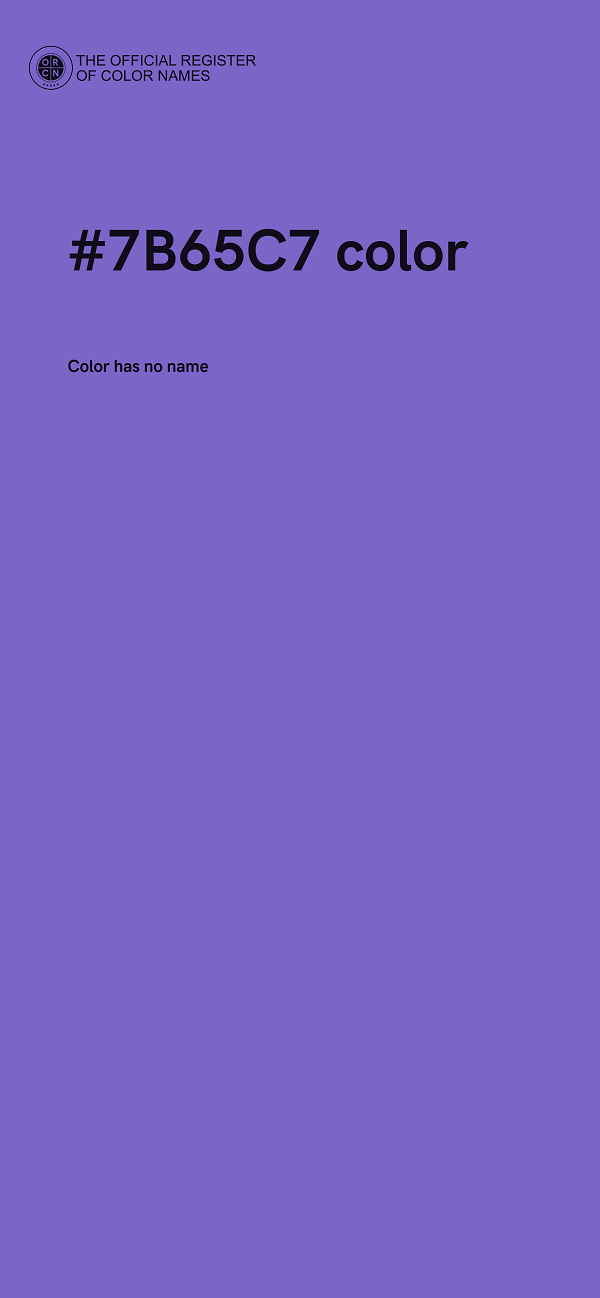 #7B65C7 color image