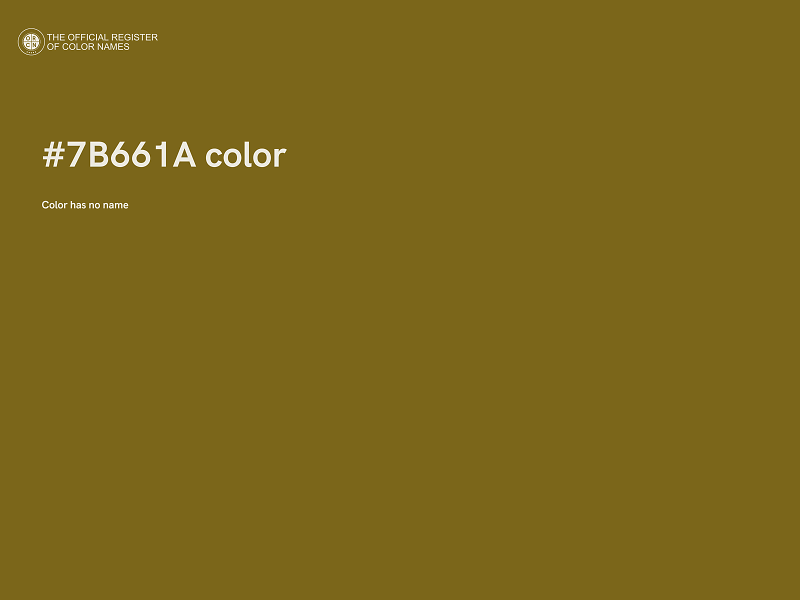 #7B661A color image