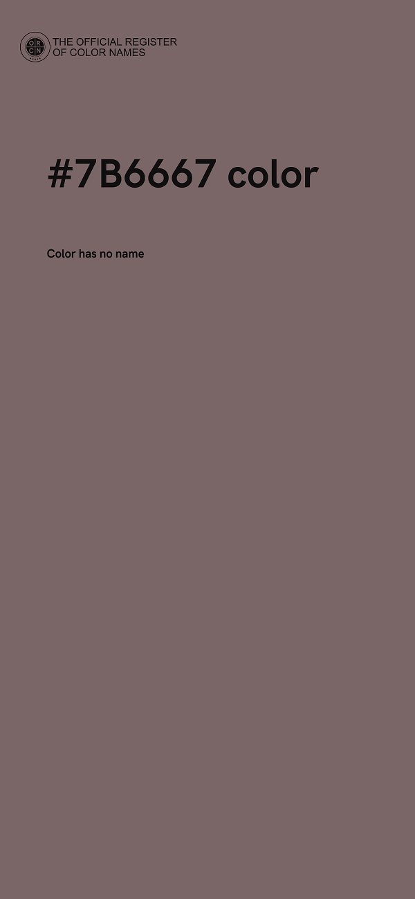 #7B6667 color image