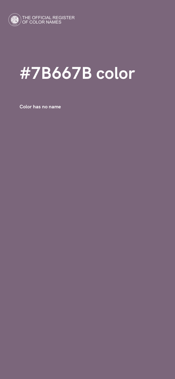 #7B667B color image