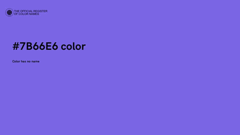 #7B66E6 color image