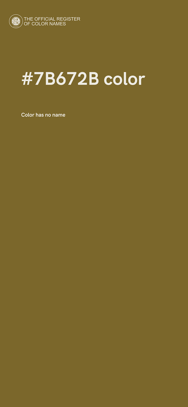 #7B672B color image