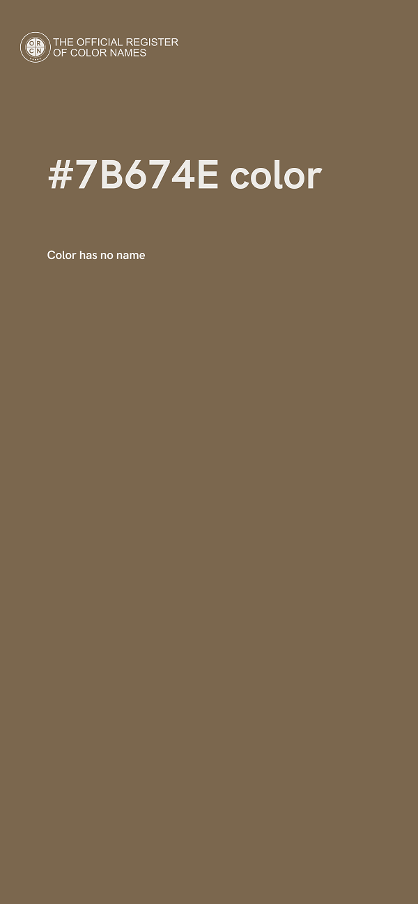 #7B674E color image