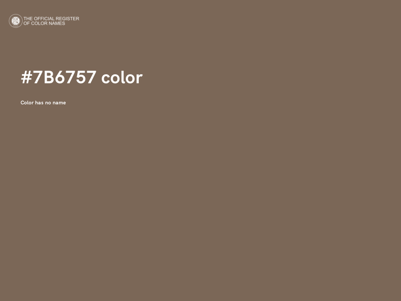 #7B6757 color image