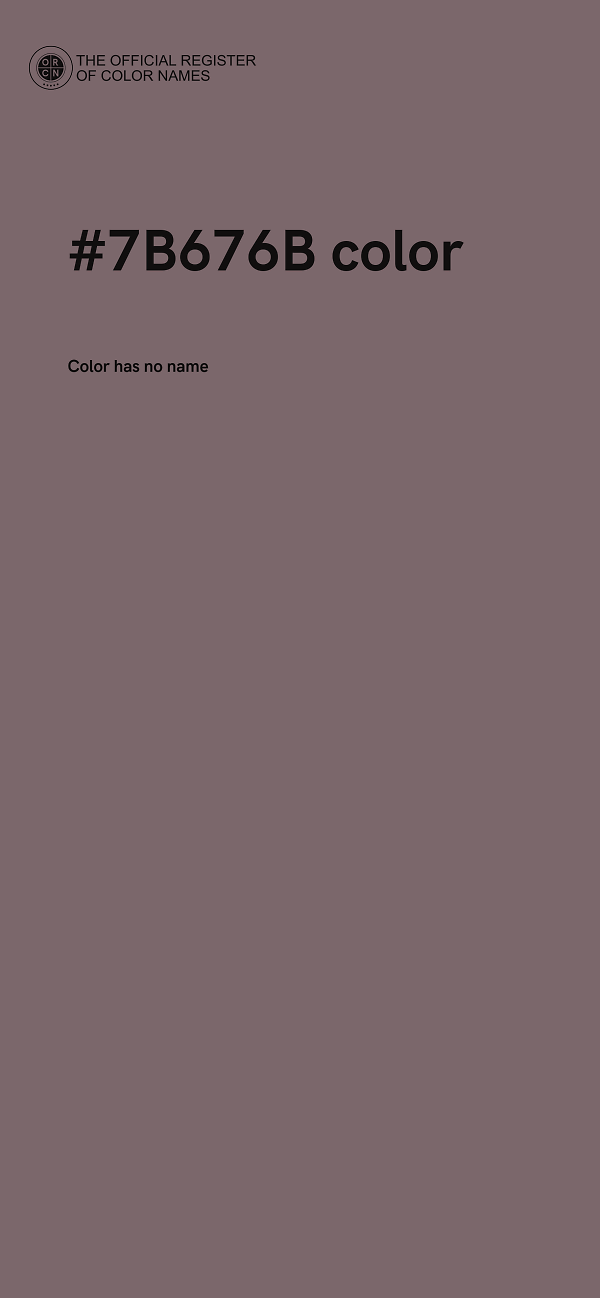 #7B676B color image