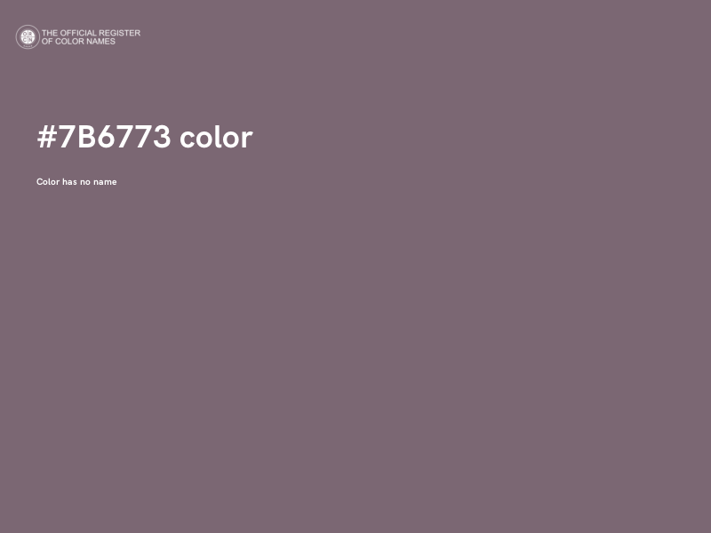 #7B6773 color image