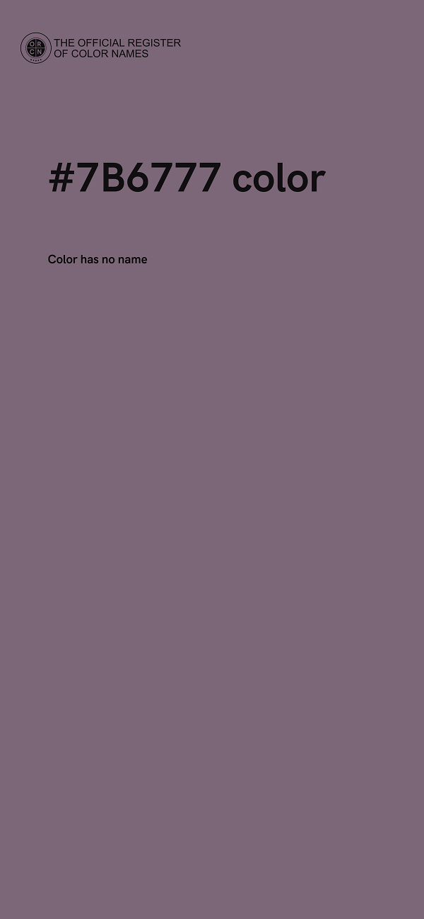 #7B6777 color image