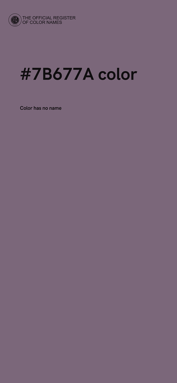 #7B677A color image