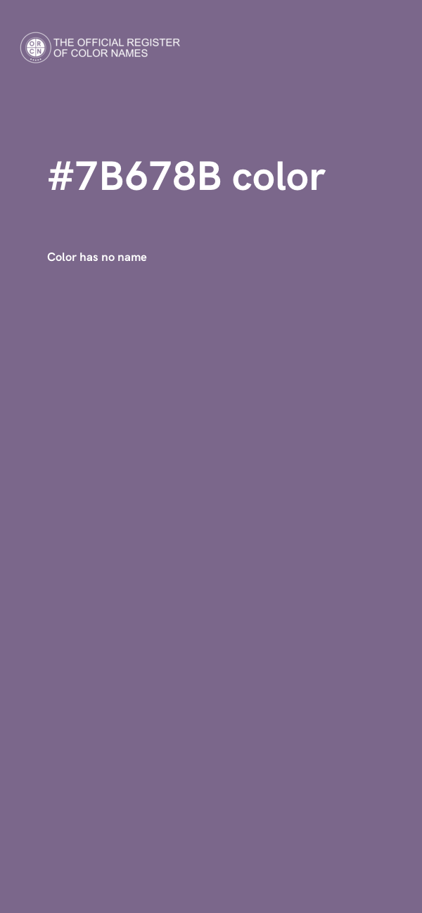 #7B678B color image