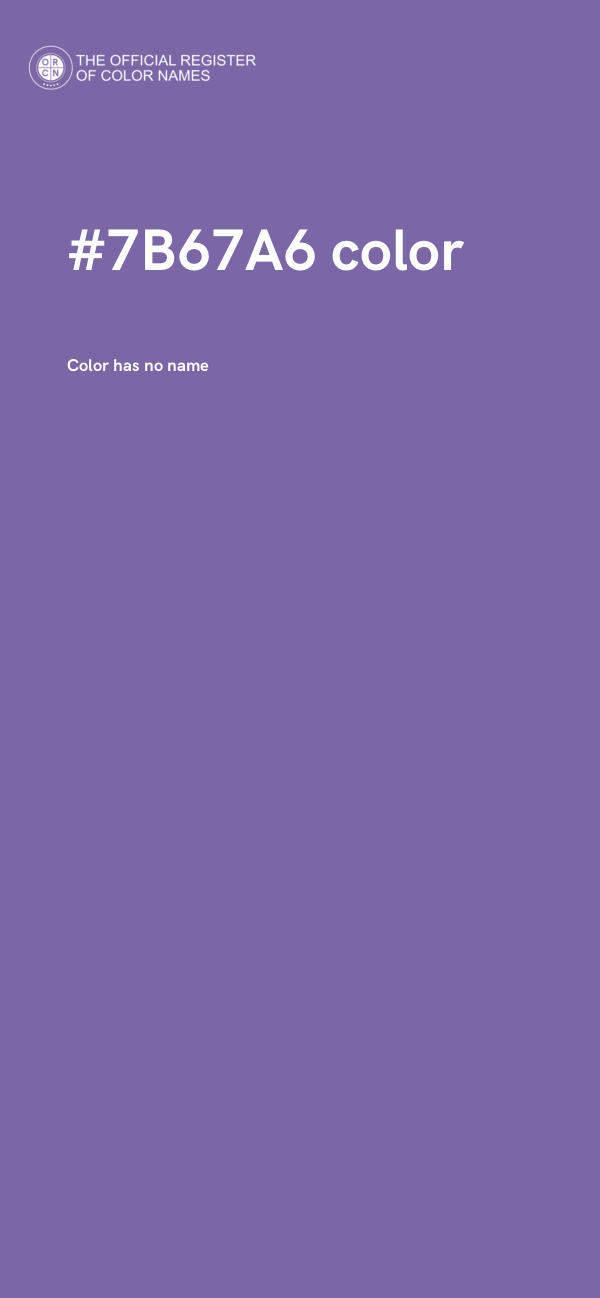 #7B67A6 color image