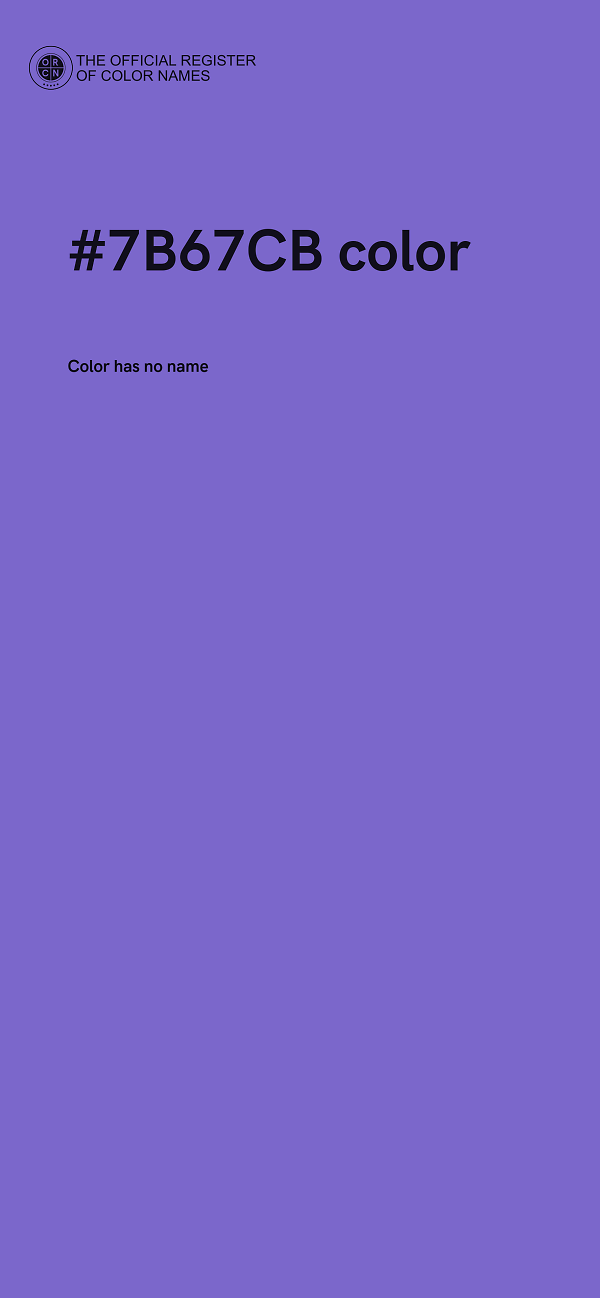 #7B67CB color image
