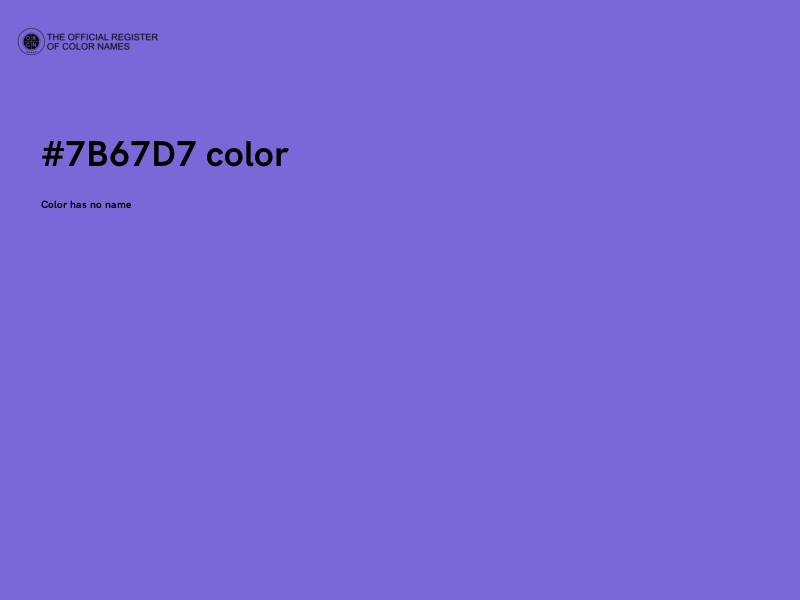 #7B67D7 color image