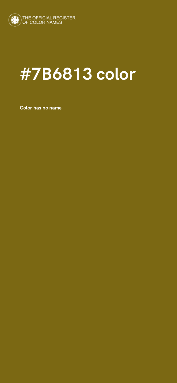 #7B6813 color image