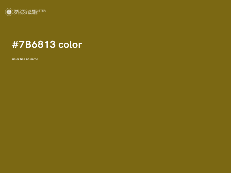 #7B6813 color image