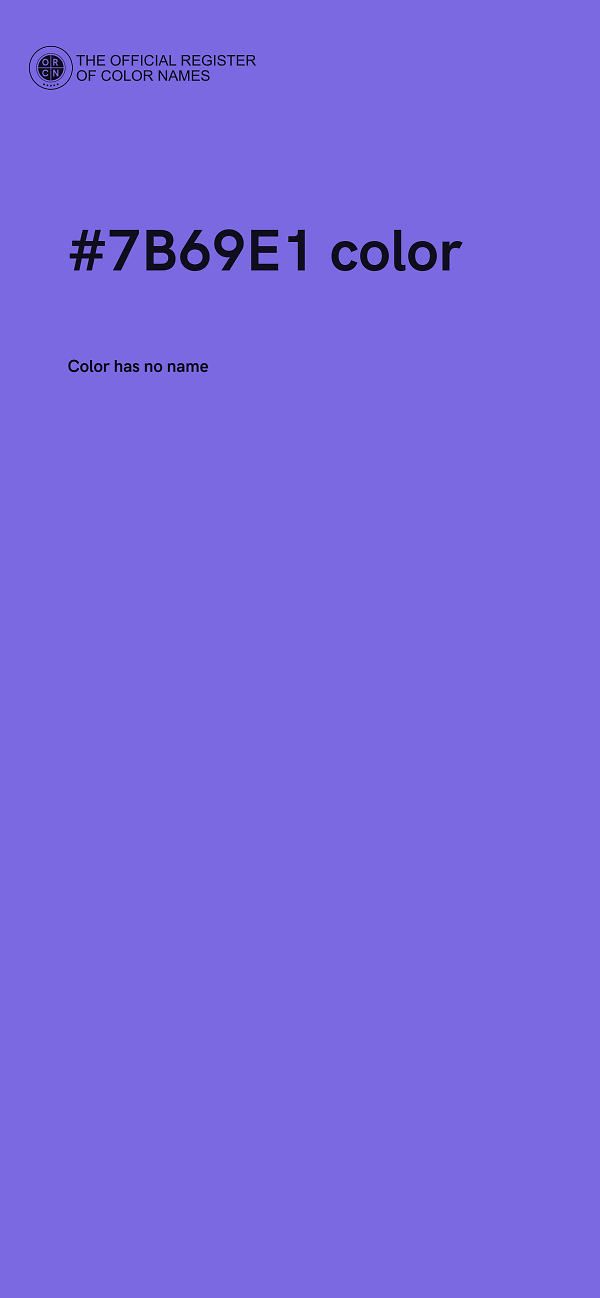 #7B69E1 color image