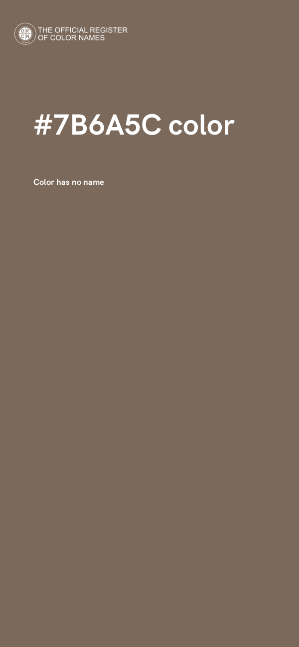 #7B6A5C color image
