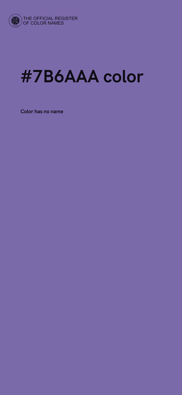 #7B6AAA color image
