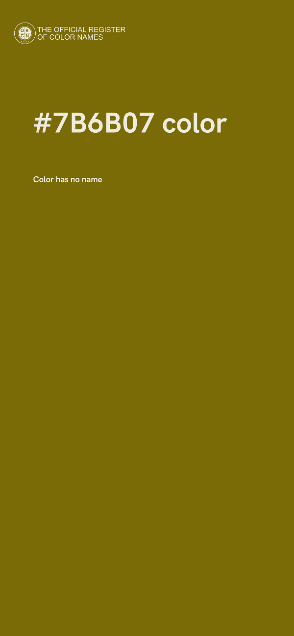 #7B6B07 color image