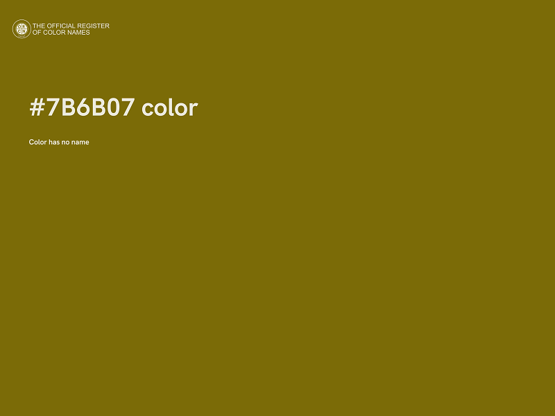 #7B6B07 color image
