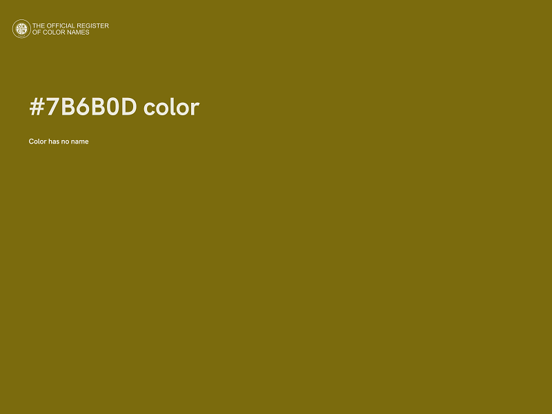 #7B6B0D color image