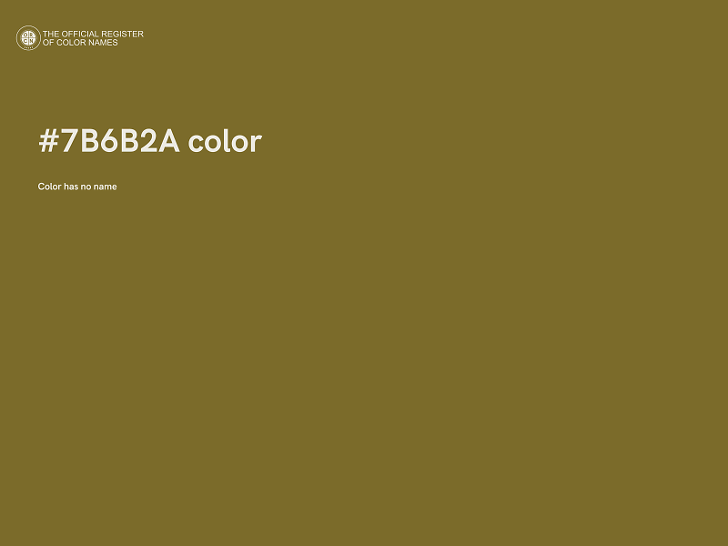 #7B6B2A color image